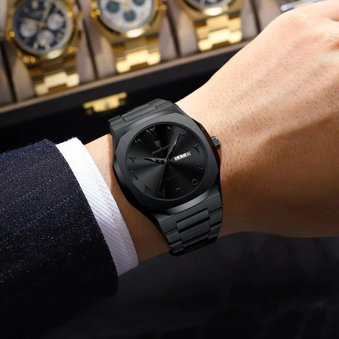 Relógio Masculino em Aço a Prova D'água Luxury