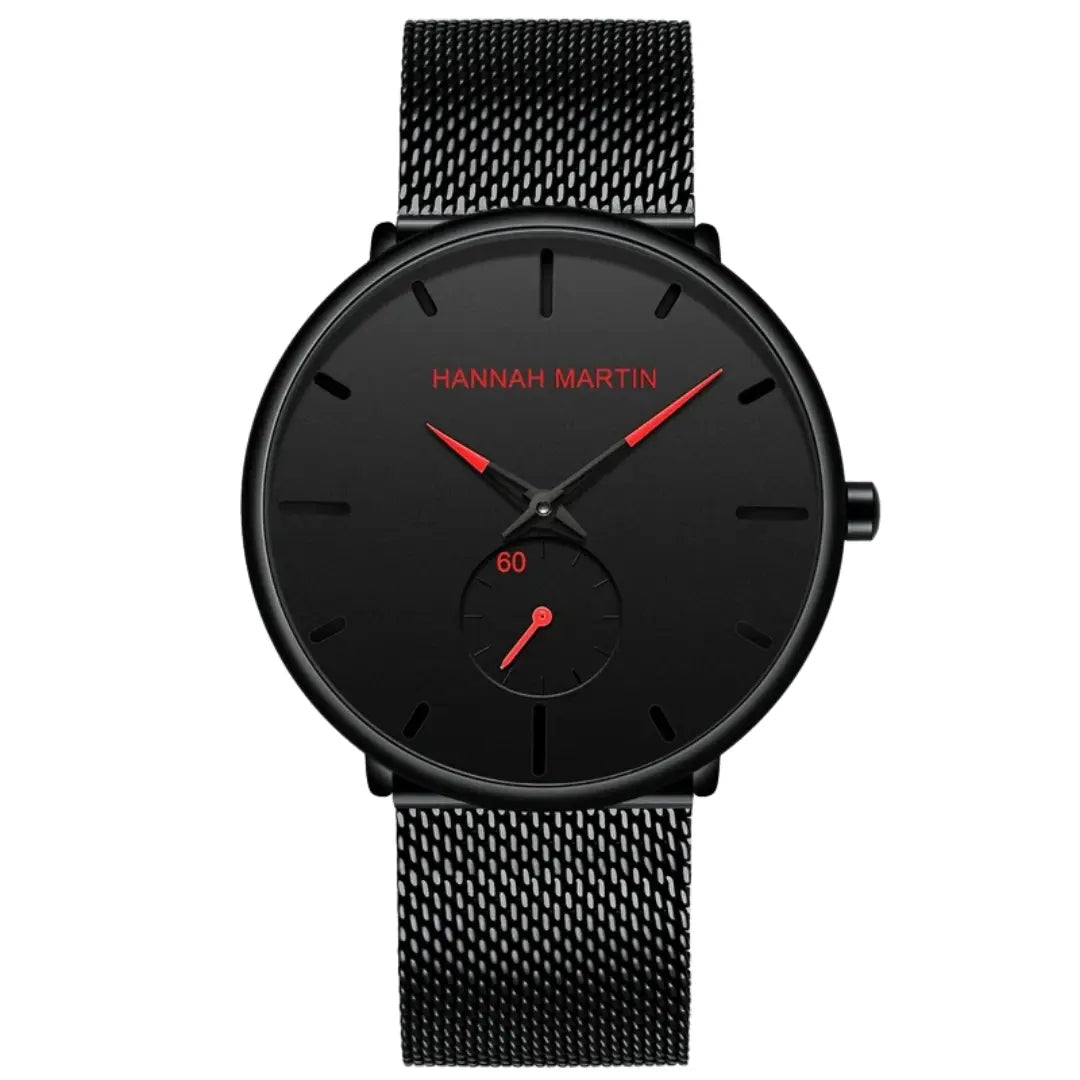 Relógio Masculino em Quartzo Minimalista Hannah Martin Agon