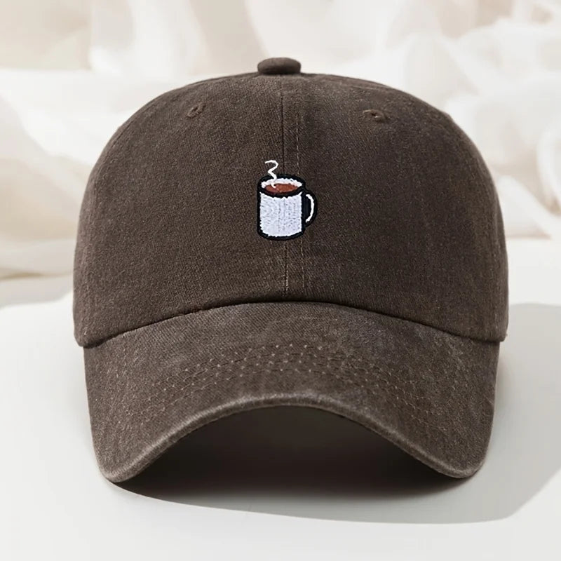 Boné Masculino Aba Curva Coffee