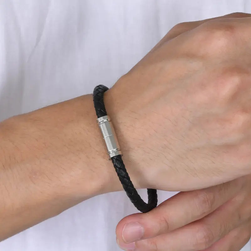Pulseira Masculina em Couro - Orion