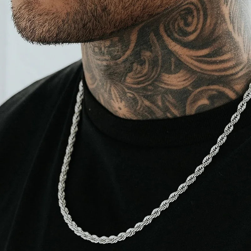 Colar Masculino Aço Inoxidável Prateado - Orion