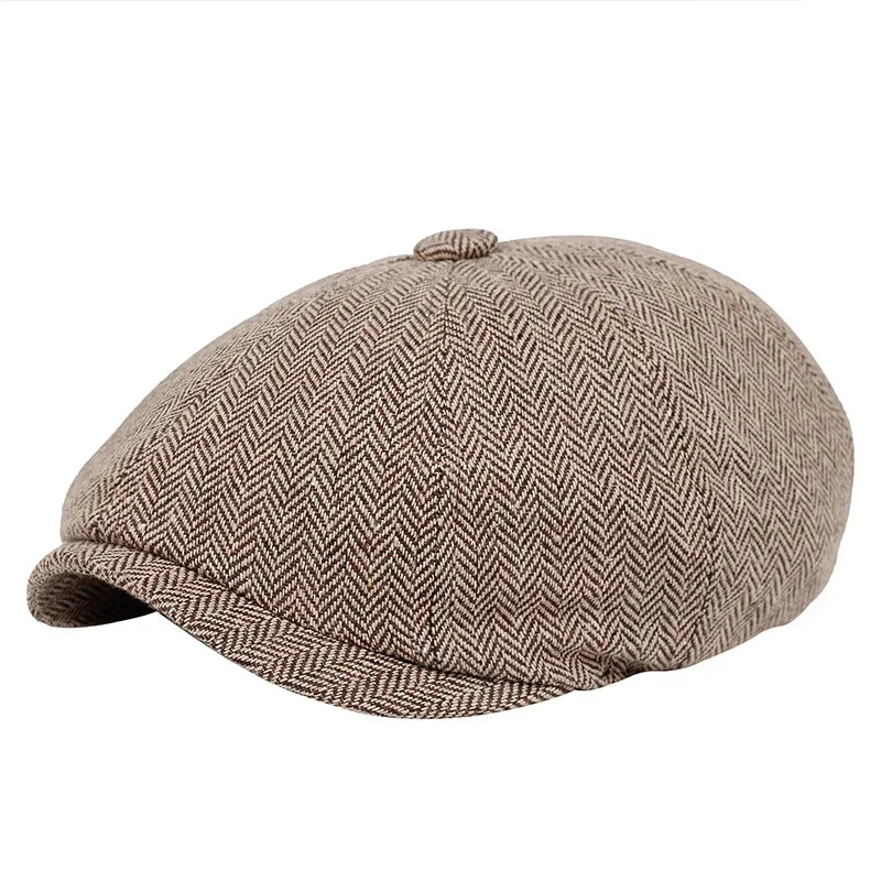 Boina Masculina Inglesa Marrom - Orion