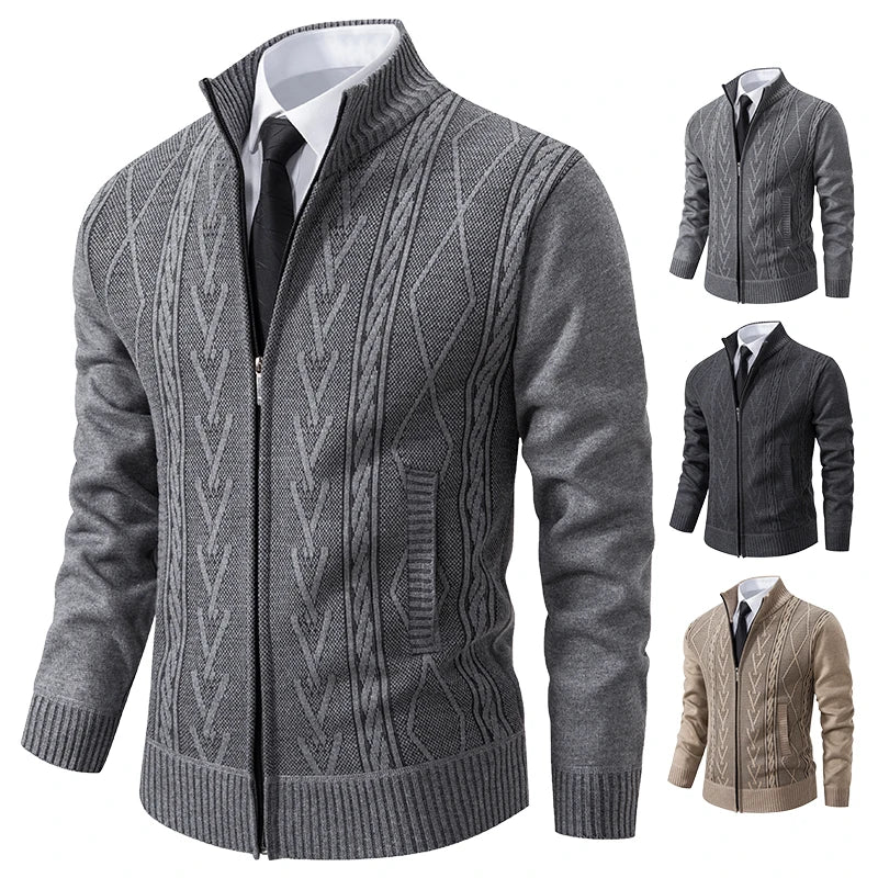 Suéter Masculino com Zíper Cardigan Premium