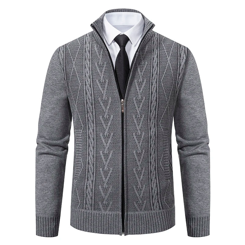 Suéter Masculino com Zíper Cardigan Premium
