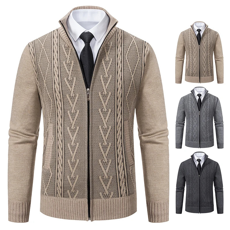 Suéter Masculino com Zíper Cardigan Premium