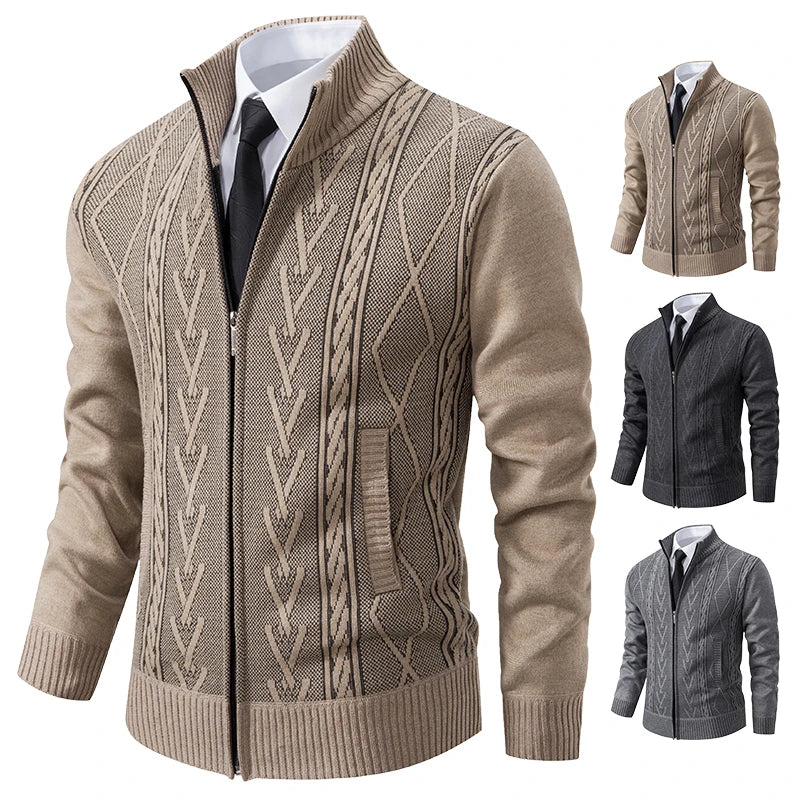 Suéter Masculino com Zíper Cardigan Premium