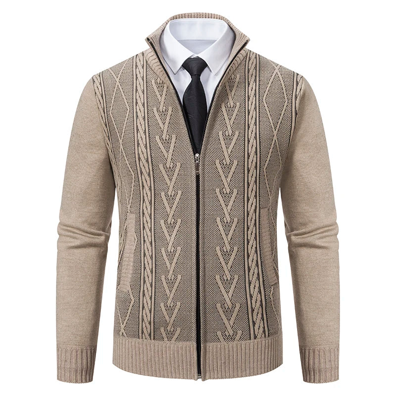 Suéter Masculino com Zíper Cardigan Premium