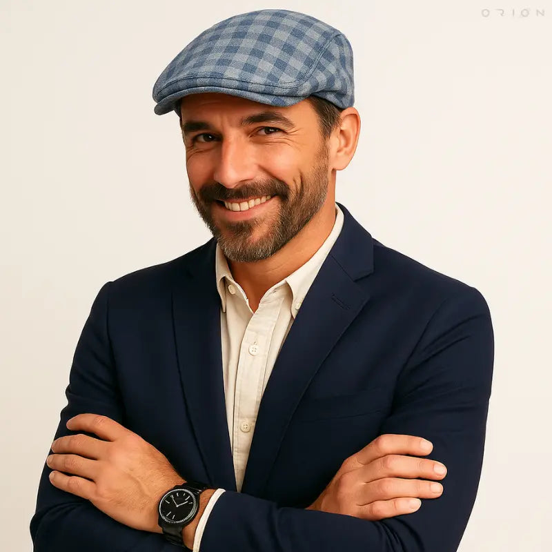 Boina Masculina Newsboy Estilo Xadrez