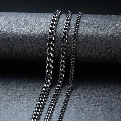 Colar Masculino Aço Inoxidável Preto- Orion