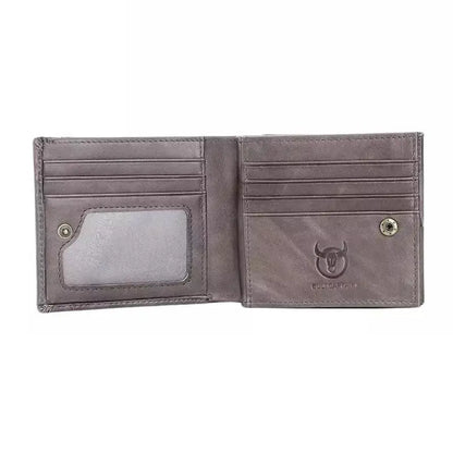 Carteira de Couro Masculina Cinza - Orion