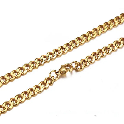 Colar Masculino Aço Inoxidável Dourado- Orion