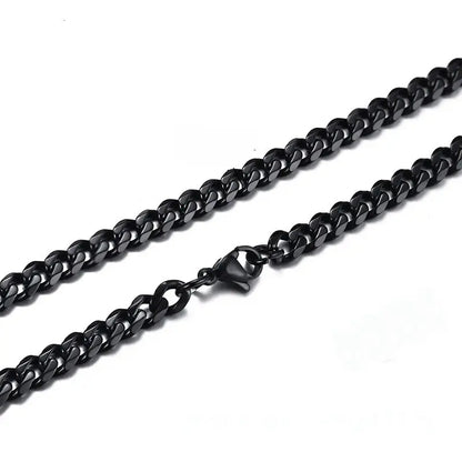 Colar Masculino Aço Inoxidável Preto- Orion