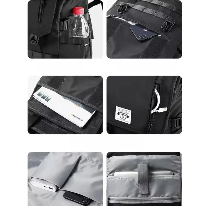 Mochila Masculina Impermeável Preta - Orion