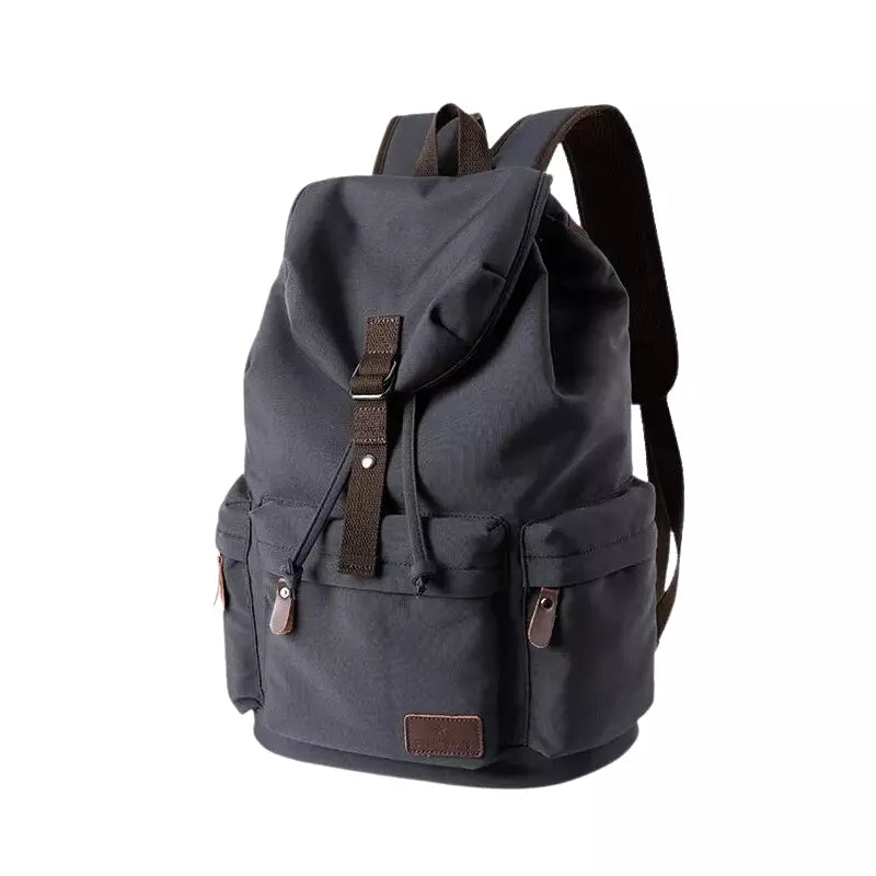 Mochila Masculina de Lona Preta - Orion