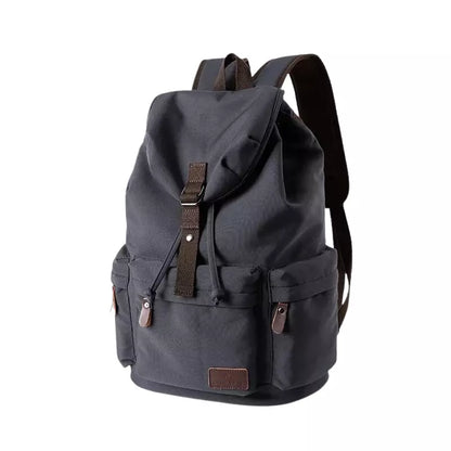 Mochila Masculina de Lona Preta - Orion