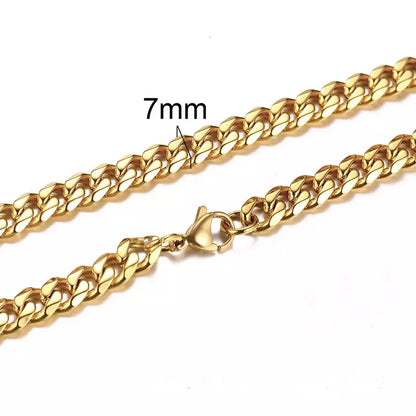 Colar Masculino Aço Inoxidável Dourado- Orion