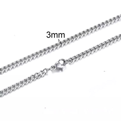Colar Masculino Aço Inoxidável Prateado- Orion