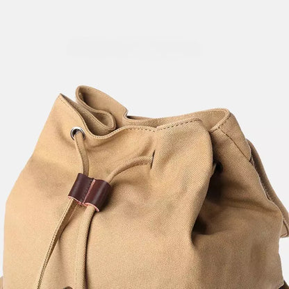 Mochila Masculina de Lona Marrom - Orion