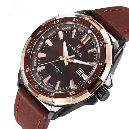 Relógio Masculino Esportivo Pulseira Couro Marrom - Orion