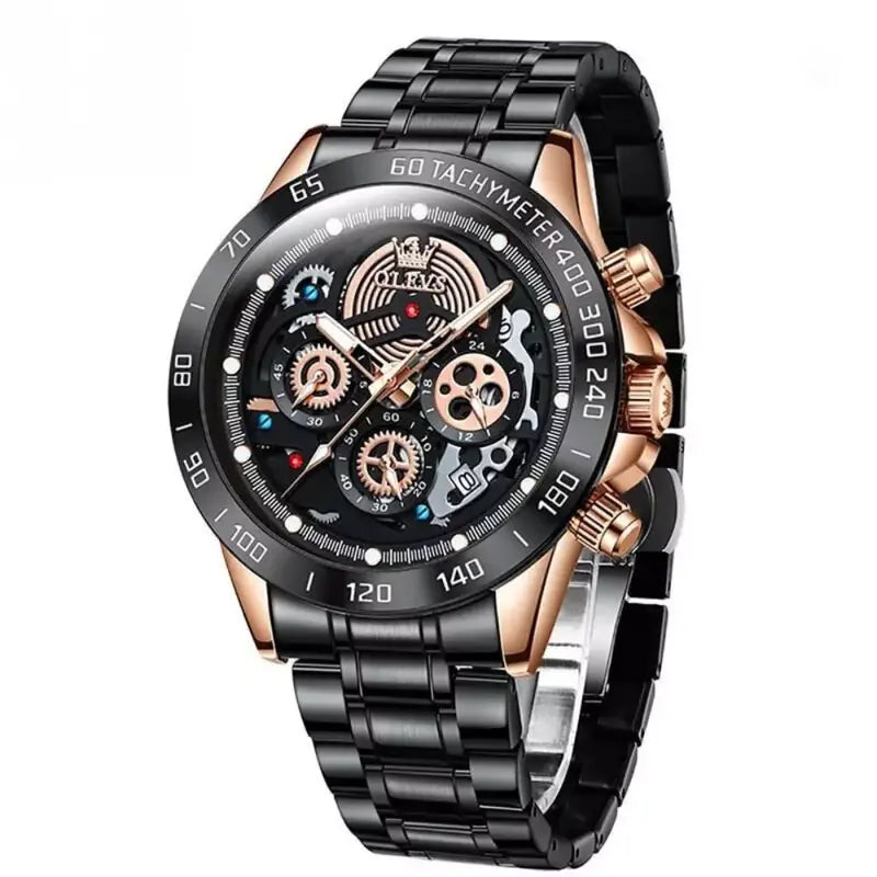 Relógio Masculino Aço Inox 3017 Preto - Orion