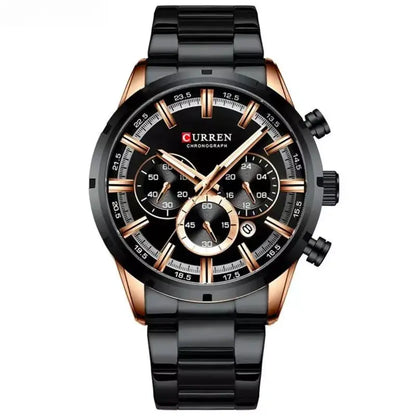 Relógio Masculino Aço Inox 3016 Preto - Orion