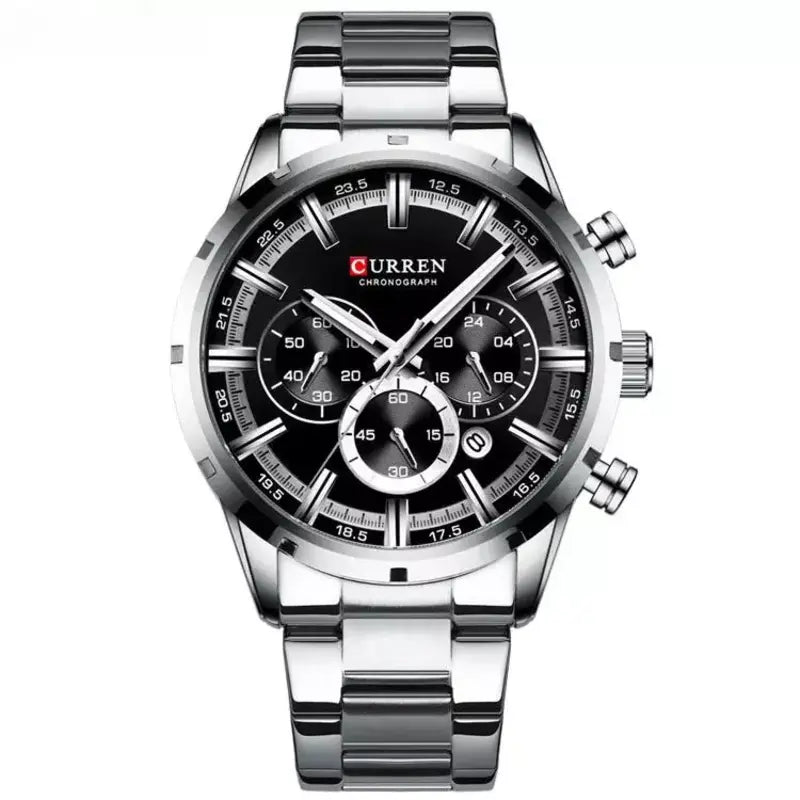 Relógio Masculino Aço Inox 3015 Visor Preto - Orion