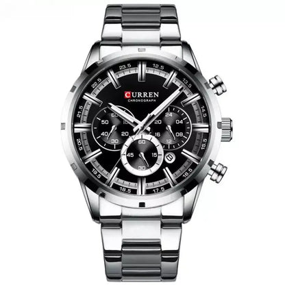 Relógio Masculino Aço Inox 3015 Visor Preto - Orion