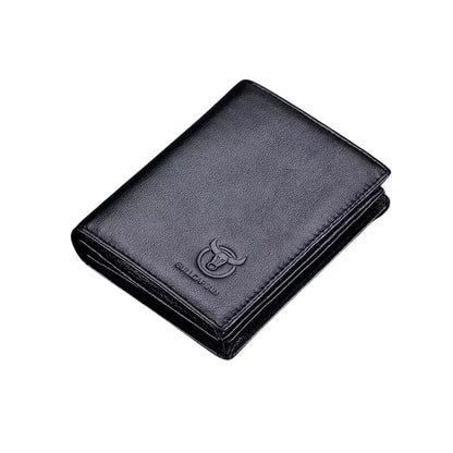 Carteira de Couro Masculina Preto- Orion