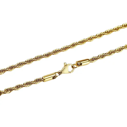 Colar Masculino Aço Inoxidável Dourado - Orion