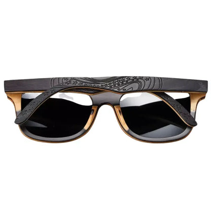 Óculos de Sol Haste Madeira Masculino Preto - Orion