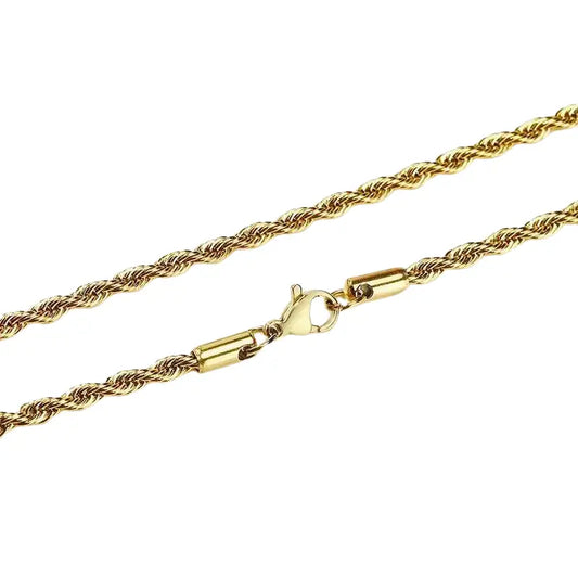 Colar Masculino Aço Inoxidável Dourado - Orion