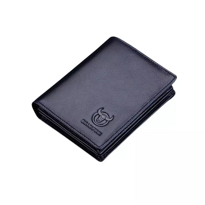 Carteira de Couro Masculina Azul - Orion