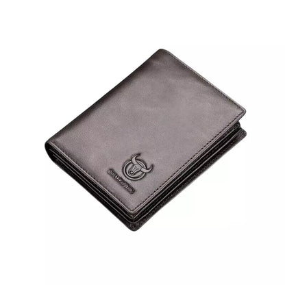 Carteira de Couro Masculina Cinza  - Orion