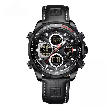 Relógio Masculino Esportivo Pulseira Couro Preto - Orion