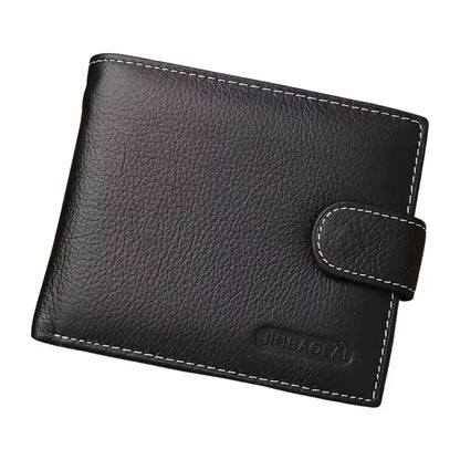 Carteira de Couro Masculina Preta - Orion
