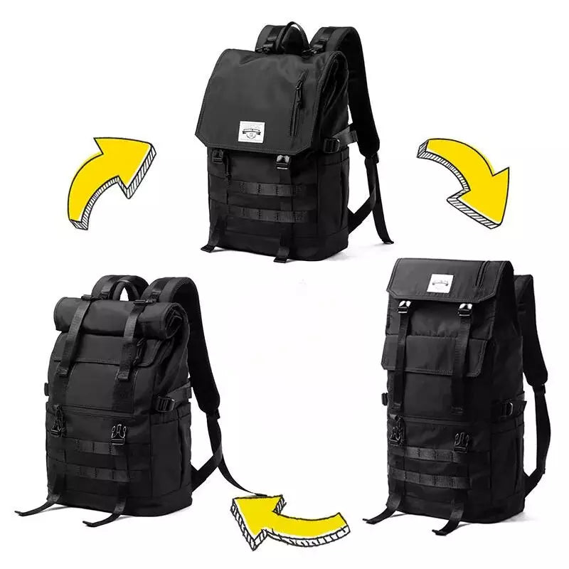 Mochila Masculina Impermeável Preta - Orion