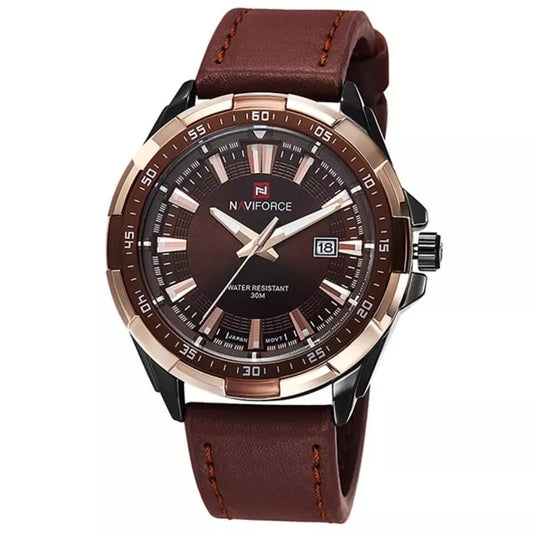 Relógio Masculino Esportivo Pulseira Couro Marrom - Orion