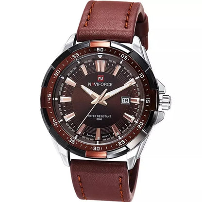 Relógio Masculino Esportivo Pulseira Couro Marrom - Orion