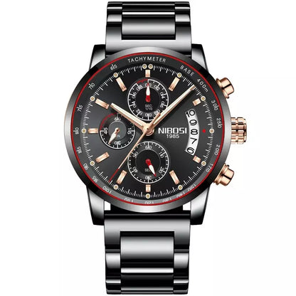 Relógio Masculino Aço Inox 3014 Pulseira preta - Orion