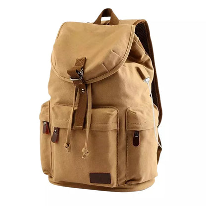 Mochila Masculina de Lona Marrom - Orion