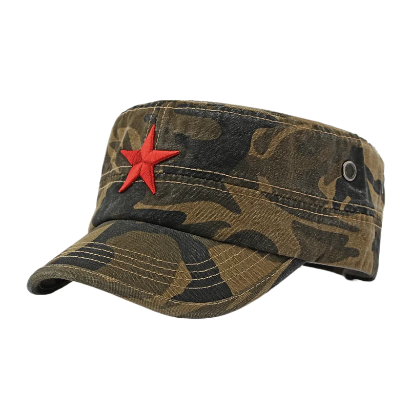 Boina Masculina Camo Red Star