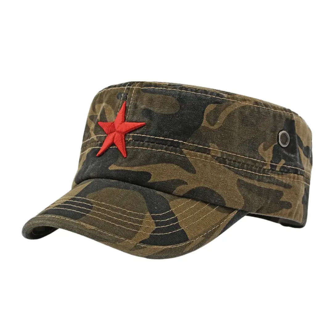 Boina Masculina Camo Red Star