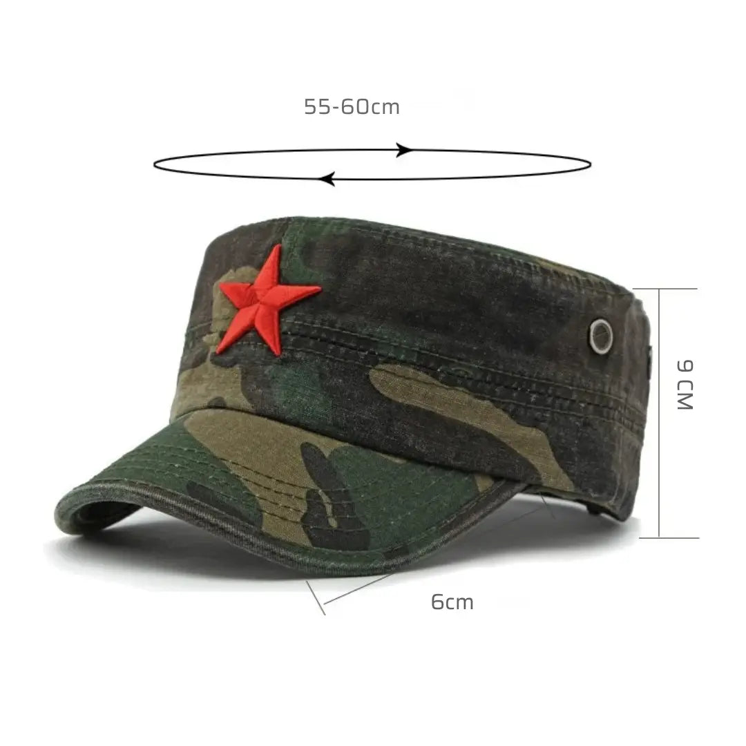 Boina Masculina Camo Red Star