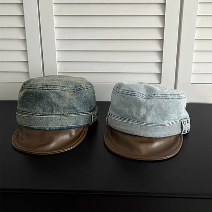 Boina Masculina Cap Retrô Denim