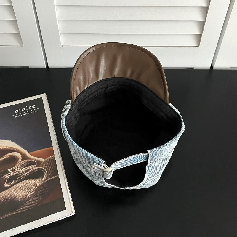 Boina Masculina Cap Retrô Denim