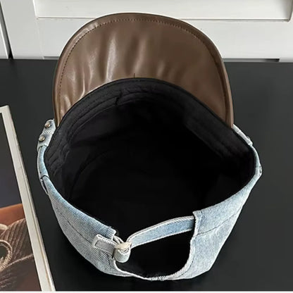 Boina Masculina Cap Retrô Denim