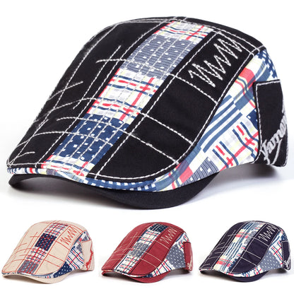 Boina Masculina Estampada Color Plaid