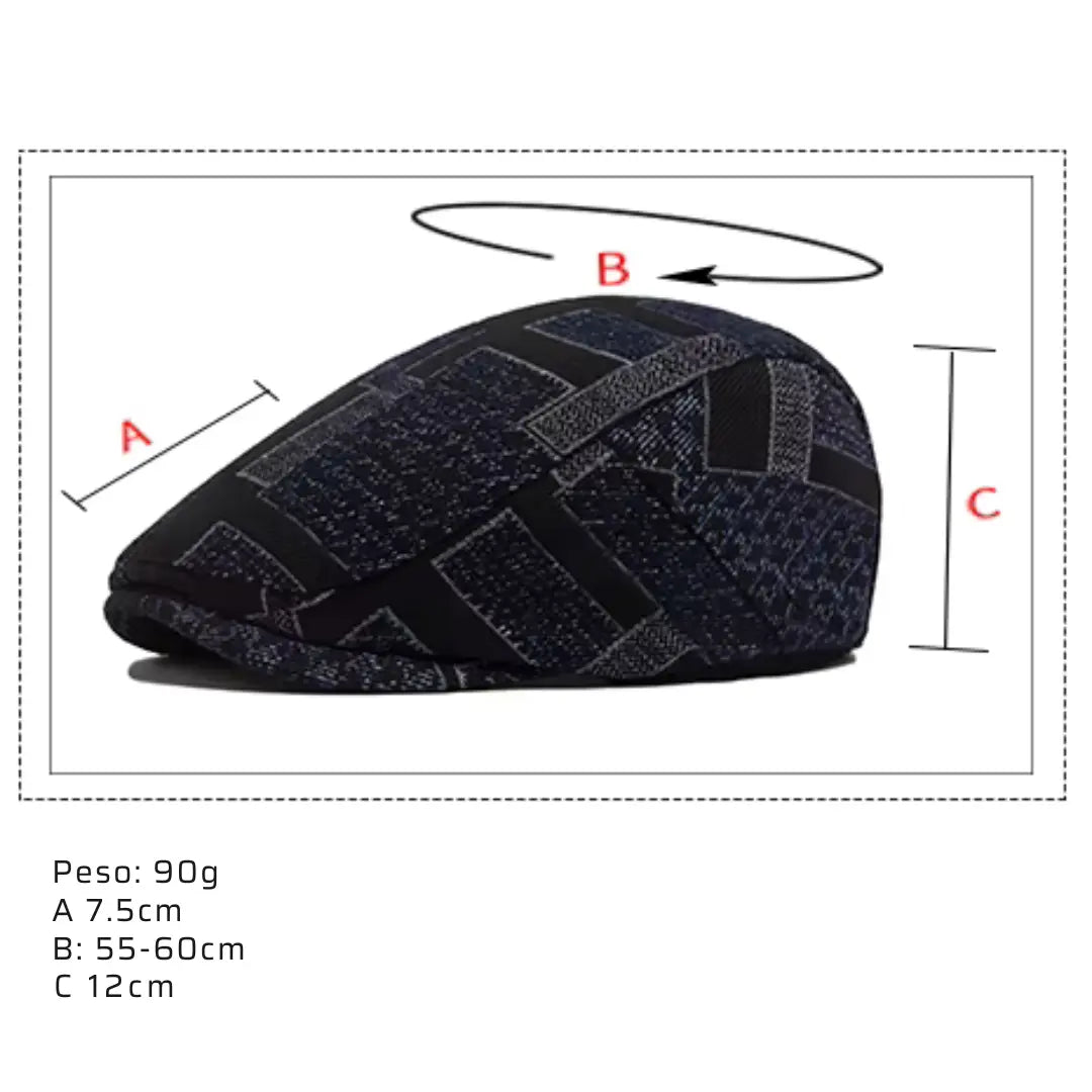 Boina Masculina Estampada Estilo Premium