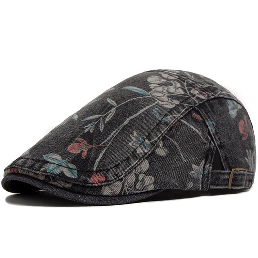 Boina Masculina Estampada Flowers
