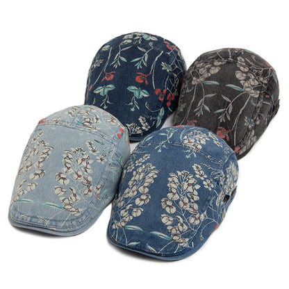 Boina Masculina Estampada Flowers